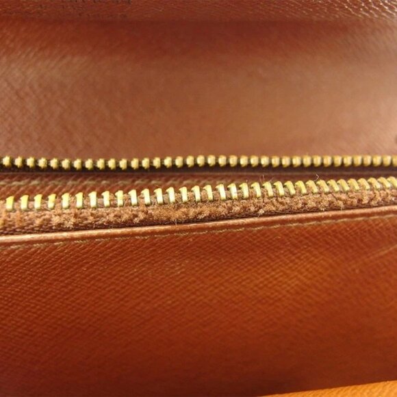 LOUIS VUITTON Long Wallet Monogram Beige Monogram Canvas Authentic Used - Picture 10 of 12